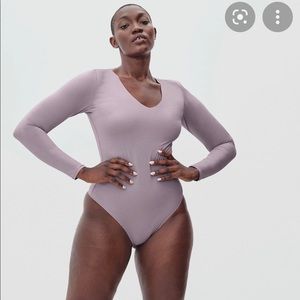 Everlane Long Sleeve V-neck Bodysuit XL NWT